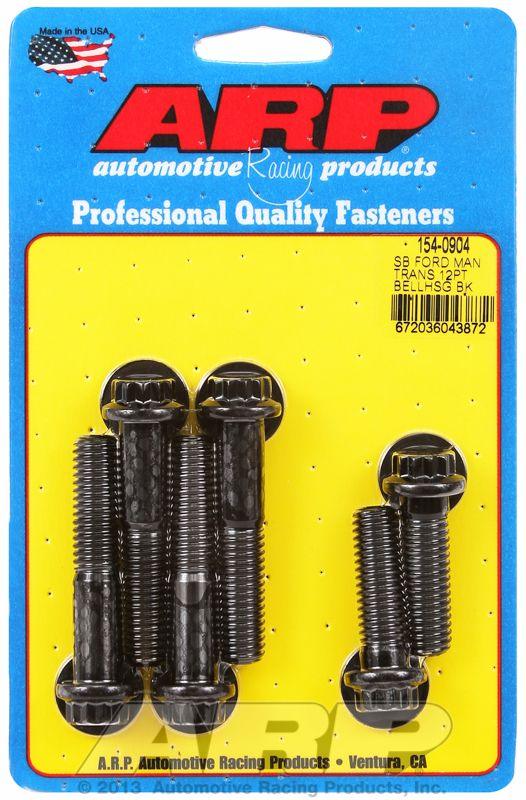 ARP Bellhousing Bolt Kit, 12-Point Head Black Oxide (AR154-0904) AR154-0904