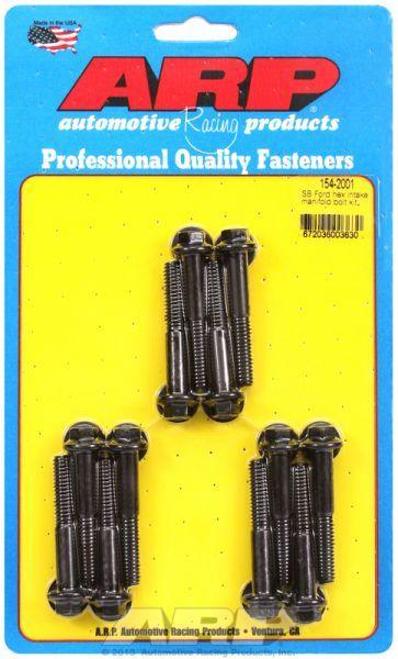 ARP Intake Manifold Bolt Kit, Hex Head Black Oxide (AR154-2001) AR154-2001
