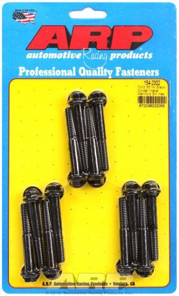 ARP Intake Manifold Bolt Kit, Hex Head Black Oxide (AR154-2002) AR154-2002