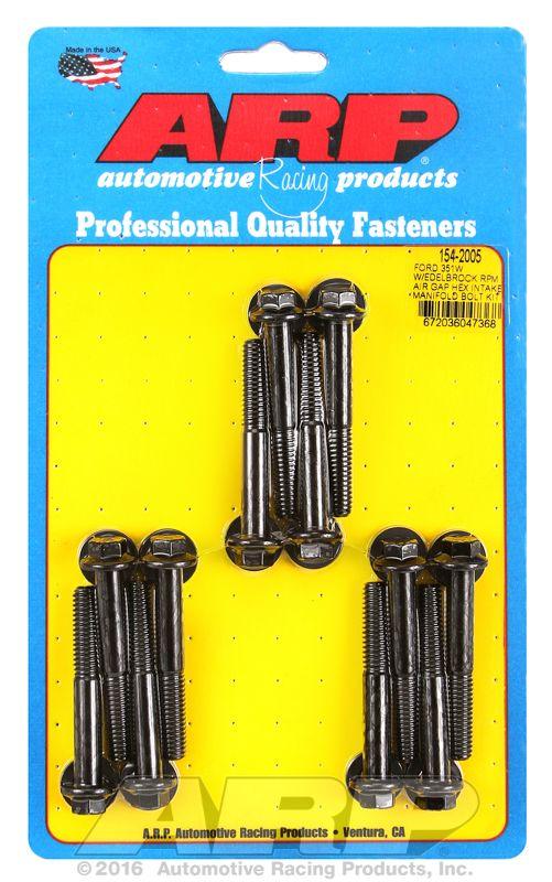 ARP Intake Manifold Bolt Kit Hex Head, Black Oxide (AR154-2005) AR154-2005
