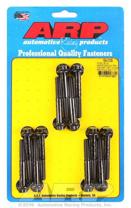 ARP Intake Manifold Bolt Kit 12-Point Head, Black Oxide (AR154-2105) AR154-2105