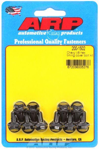 ARP Timing Cover Bolt Kit, Hex Head Black Oxide (AR200-1502) AR200-1502