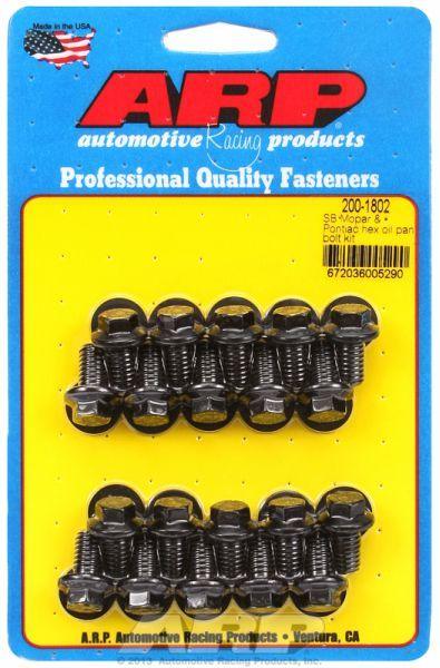 ARP Oil Pan Bolt Kit, Hex Head Black Oxide (AR200-1802) AR200-1802