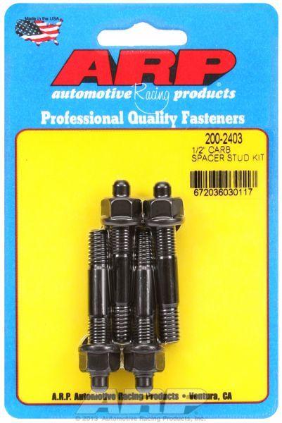 ARP Carburettor Stud Kit, Hex Nut Black Oxide (AR200-2403) AR200-2403