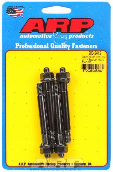 ARP Carburettor Stud Kit, Hex Nut Black Oxide (AR200-2412) AR200-2412