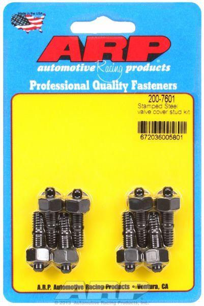 ARP Valve Cover Stud Kit, Hex Nut Black Oxide (AR200-7601) AR200-7601