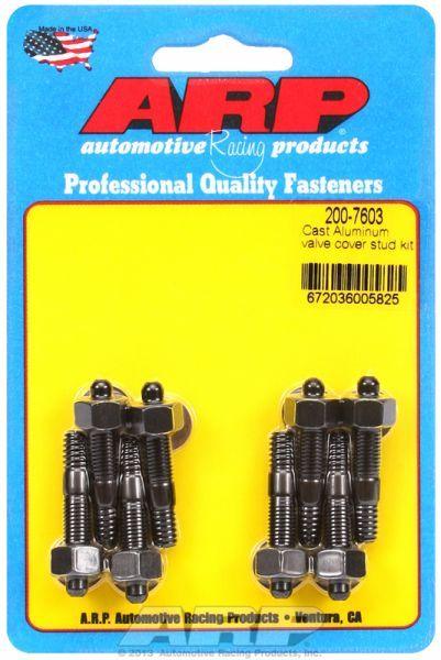 ARP Valve Cover Stud Kit, Hex Nut Black Oxide (AR200-7603) AR200-7603