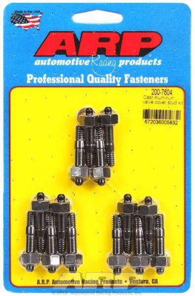 ARP Valve Cover Stud Kit, Hex Nut Black Oxide (AR200-7604) AR200-7604