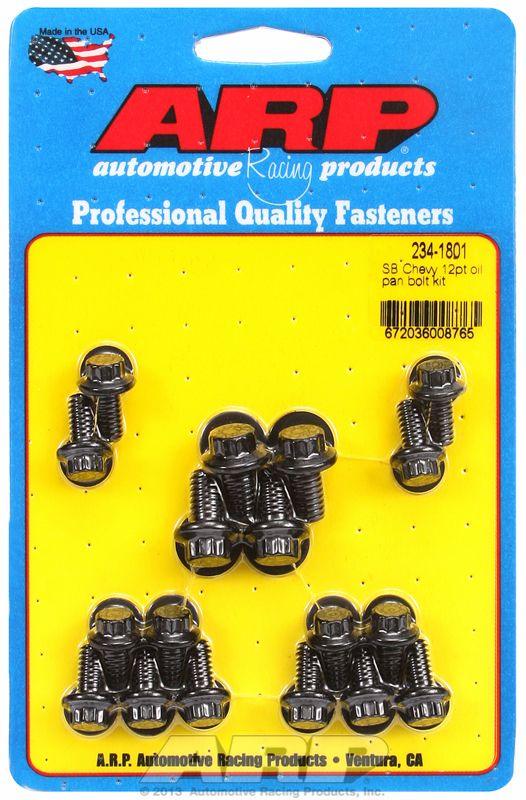 ARP Oil Pan Bolt Kit, 12-Point Black Oxide (AR234-1801) AR234-1801