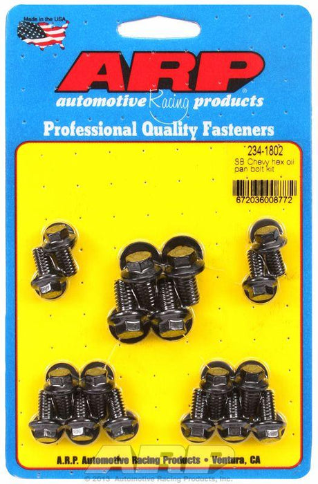 ARP Oil Pan Bolt Kit, Hex Head Black Oxide (AR234-1802)