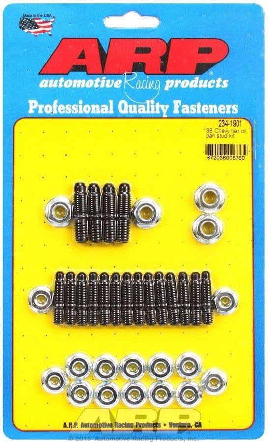 ARP Oil Pan Stud Kit, Hex Nut Black Oxide (AR234-1901) AR234-1901