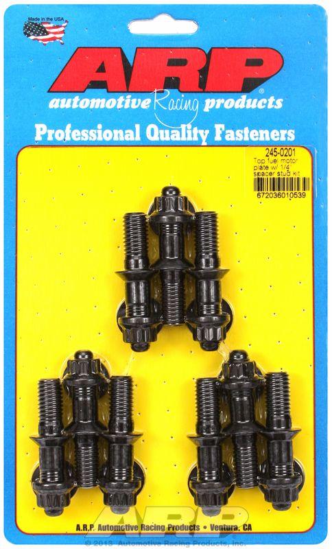 ARP Bellhousing Stud Kit, 12-Point Nut Black Oxide (AR245-0201) AR245-0201
