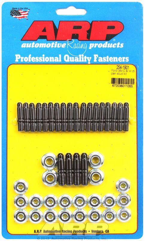 ARP Oil Pan Stud Kit, Hex Nut Black Oxide (AR254-1901) AR254-1901