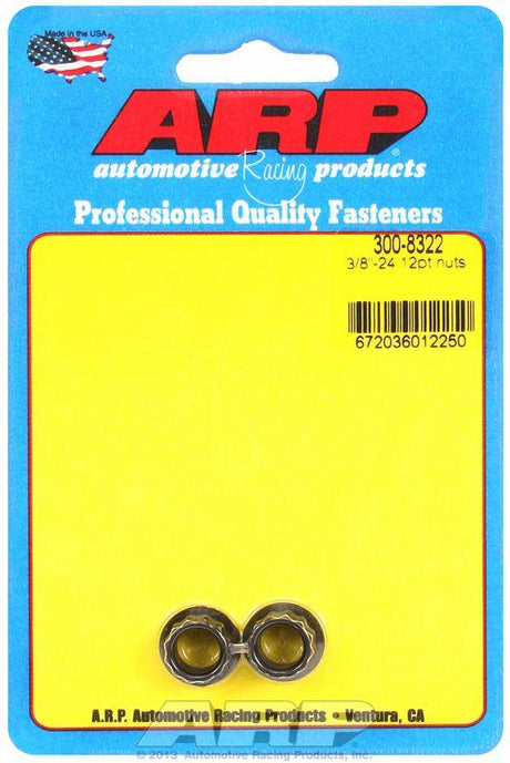 ARP 12-Point Nut, Chrome Moly Black Oxide (AR300-8322) AR300-8322