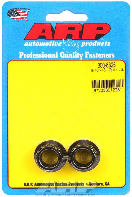 ARP 12-Point Nut, Chrome Moly Black Oxide (AR300-8325) AR300-8325