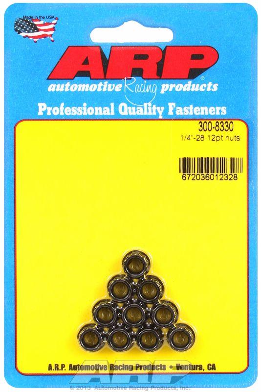 ARP 12-Point Nut, Chrome Moly Black Oxide (AR300-8330) AR300-8330