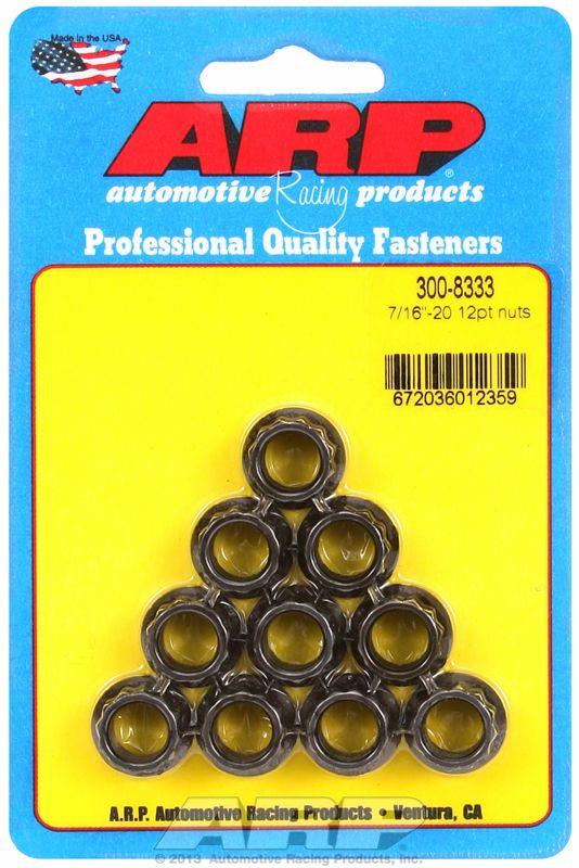 ARP 12-Point Nut, Chrome Moly Black Oxide (AR300-8333) AR300-8333