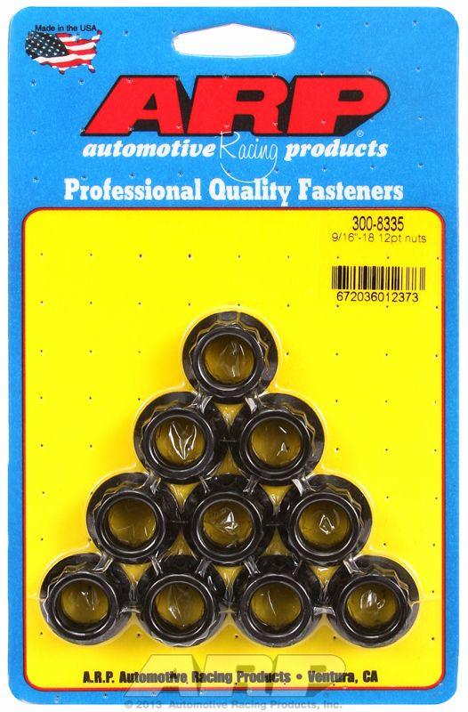 ARP 12-Point Nut, Chrome Moly Black Oxide (AR300-8335) AR300-8335
