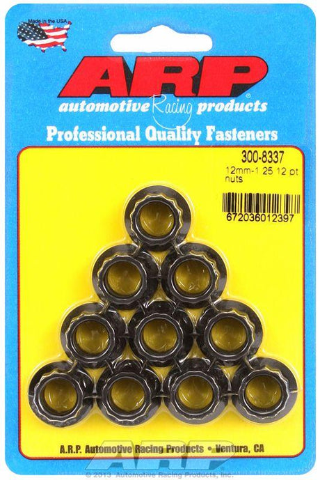 ARP 12-Point Nut, Chrome Moly Black Oxide (AR300-8337) AR300-8337