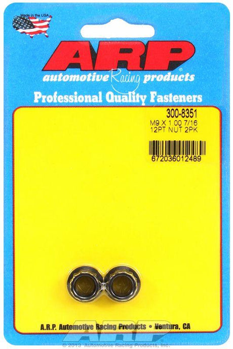 ARP 12-Point Nut, Chrome Moly Black Oxide (AR300-8351) AR300-8351