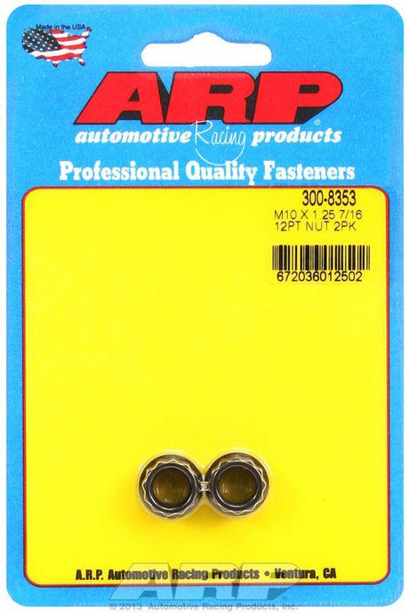 ARP 12-Point Nut, Chrome Moly Black Oxide (AR300-8353) AR300-8353