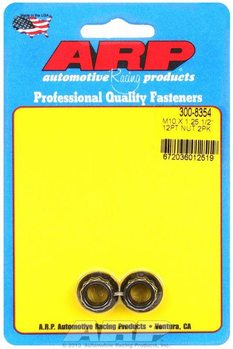 ARP 12-Point Nut, Chrome Moly Black Oxide (AR300-8354) AR300-8354