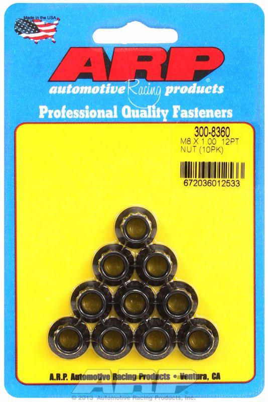 ARP 12-Point Nut, Chrome Moly Black Oxide (AR300-8360) AR300-8360