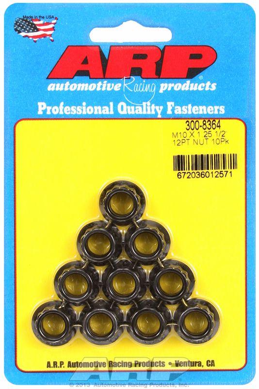 ARP 12-Point Nut, Chrome Moly Black Oxide (AR300-8364) AR300-8364