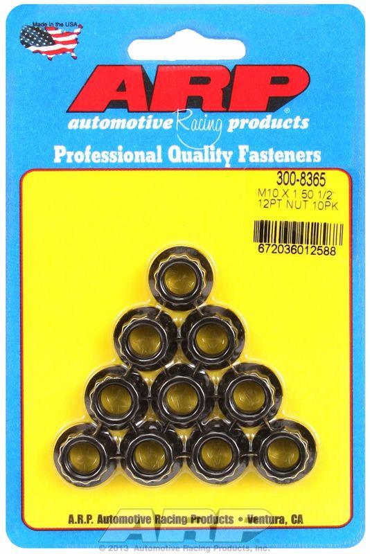 ARP 12-Point Nut, Chrome Moly Black Oxide (AR300-8365) AR300-8365