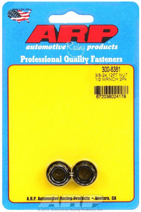 ARP 12-Point Nut, Chrome Moly Black Oxide (AR300-8381) AR300-8381