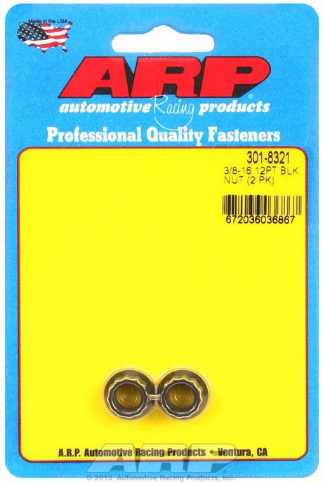 ARP 12-Point Nut, Chrome Moly Black Oxide (AR301-8321) AR301-8321