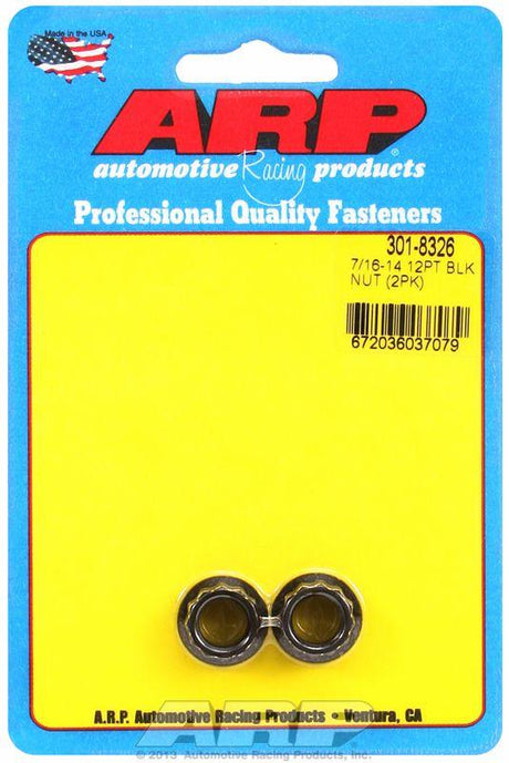 ARP 12-Point Nut, Chrome Moly Black Oxide (AR301-8326) AR301-8326