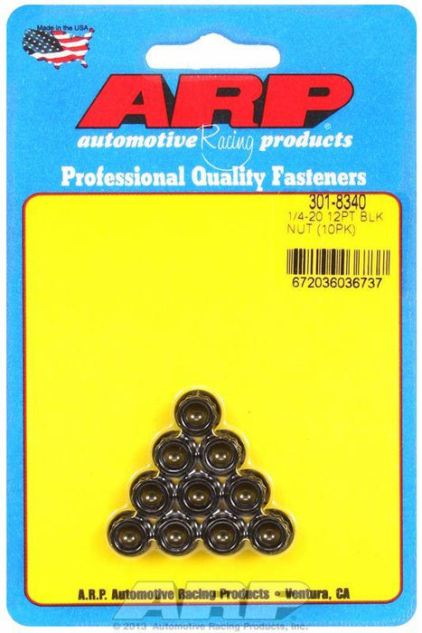 ARP 12-Point Nut, Chrome Moly Black Oxide (AR301-8340)