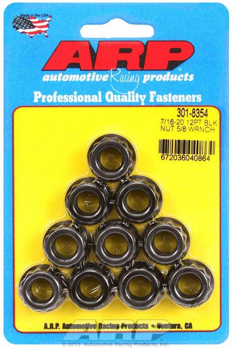 ARP 12-Point Nut, Chrome Moly Black Oxide (AR301-8354)