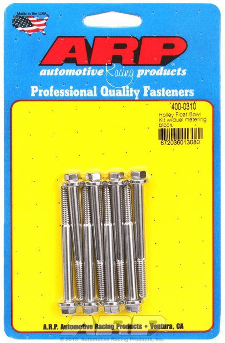 ARP S/S Carburettor Float Bowl Kit, Hex Head (AR400-0310) AR400-0310