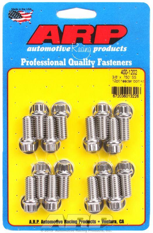 ARP Exhaust Header Bolt Kit, 12-Point S/S (AR400-1202) AR400-1202