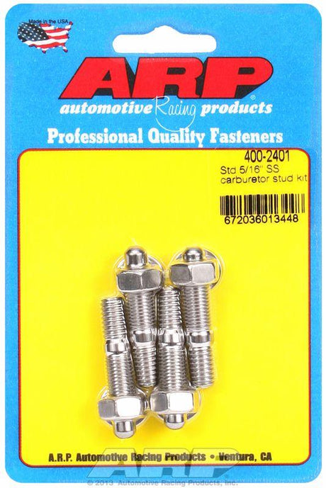 ARP Carburettor Stud Kit, Hex Nut S/S (AR400-2401) AR400-2401