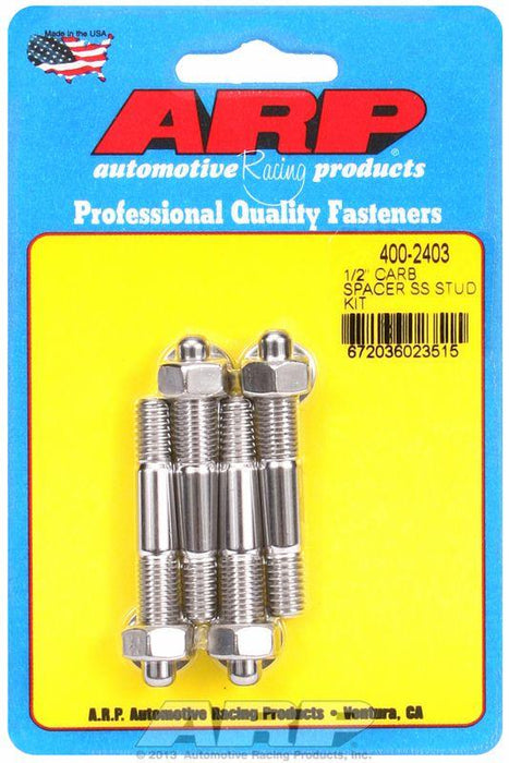 ARP Carburettor Stud Kit, Hex Nut S/S (AR400-2403)