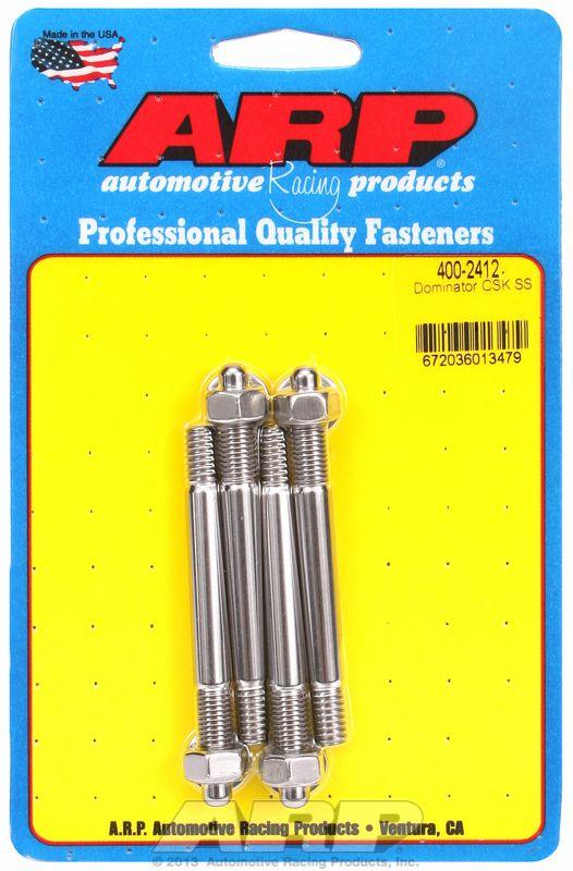 ARP Carburettor Stud Kit, Hex Nut S/S (AR400-2412) AR400-2412