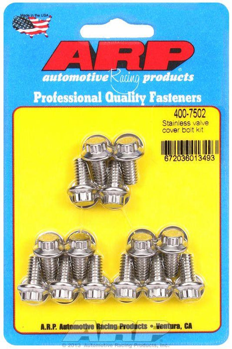 ARP Valve Cover Bolt Kit, 12-Point Head S/S (AR400-7502)