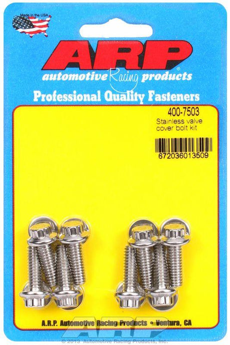 ARP Valve Cover Bolt Kit, 12-Point Head S/S (AR400-7503) AR400-7503