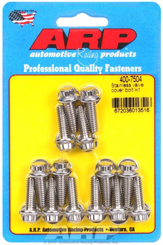 ARP Valve Cover Bolt Kit, 12-Point Head S/S (AR400-7504) AR400-7504