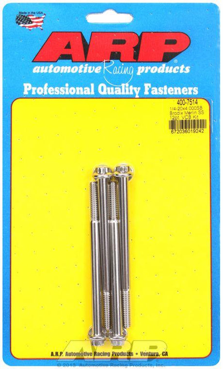ARP Valve Cover Bolt Kit, 12-Point Head S/S (AR400-7514) AR400-7514