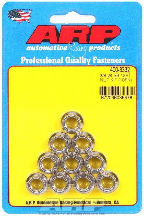 ARP 12-Point Nut, Polished S/S (AR400-8332)