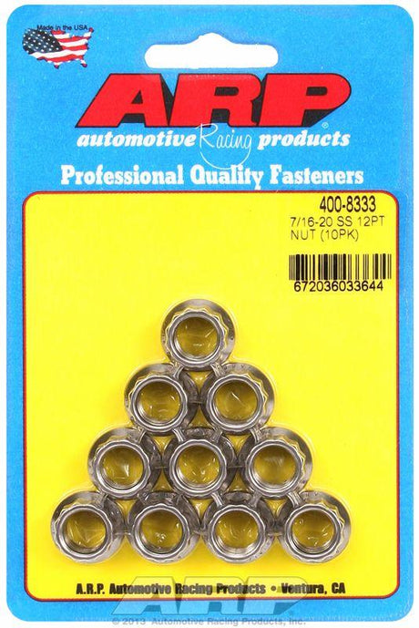 ARP 12-Point Nut, Polished S/S (AR400-8333) AR400-8333