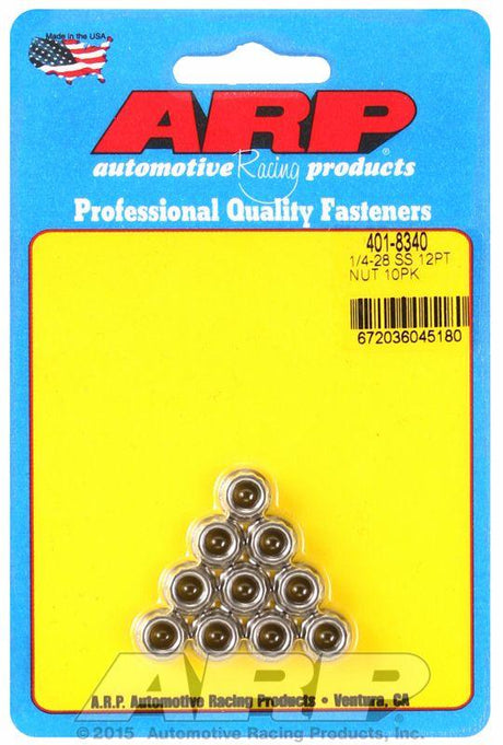 ARP 12-Point Nut, Polished S/S (AR401-8340) AR401-8340