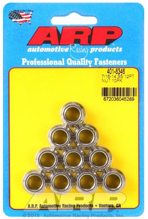 ARP 12-Point Nut, Polished S/S (AR401-8346)