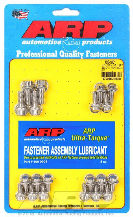 ARP Oil Pan Bolt Kit, 12-Point S/S (AR405-1801) AR405-1801