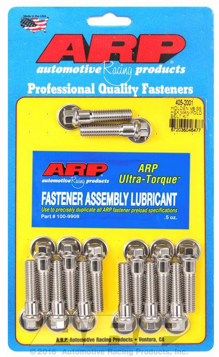 ARP Intake Manifold Bolt Kit, Hex Head S/S (AR405-2001)