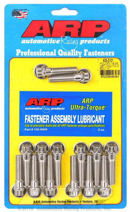 ARP Intake Manifold Bolt Kit, 12-Point S/S (AR405-2101)